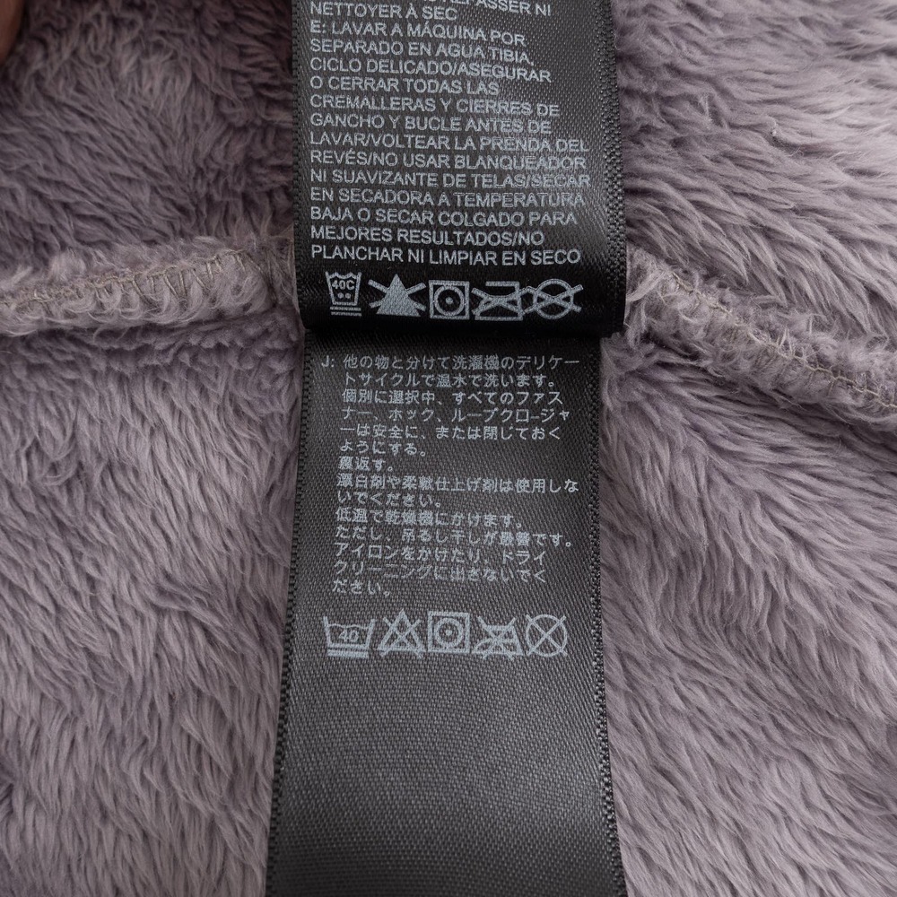The North Face Fleece Hoodie Jacket Girl's Extra Large Silver - Picture 3 of 9